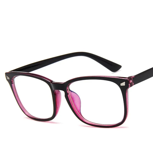 Unisex Oversized Black Anti-Blue Light Filter Leopard Glasses for Computer Protection, Blocking Gaming, and Eyeglasses.
