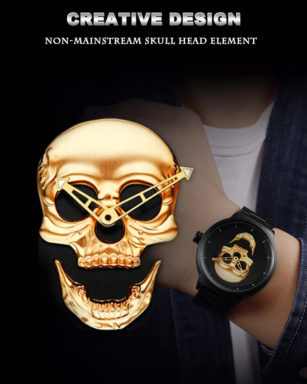 AISHY Men's Large Face Watches: A cool two-hand retro watch with free shipping. ⌚️📦🚚