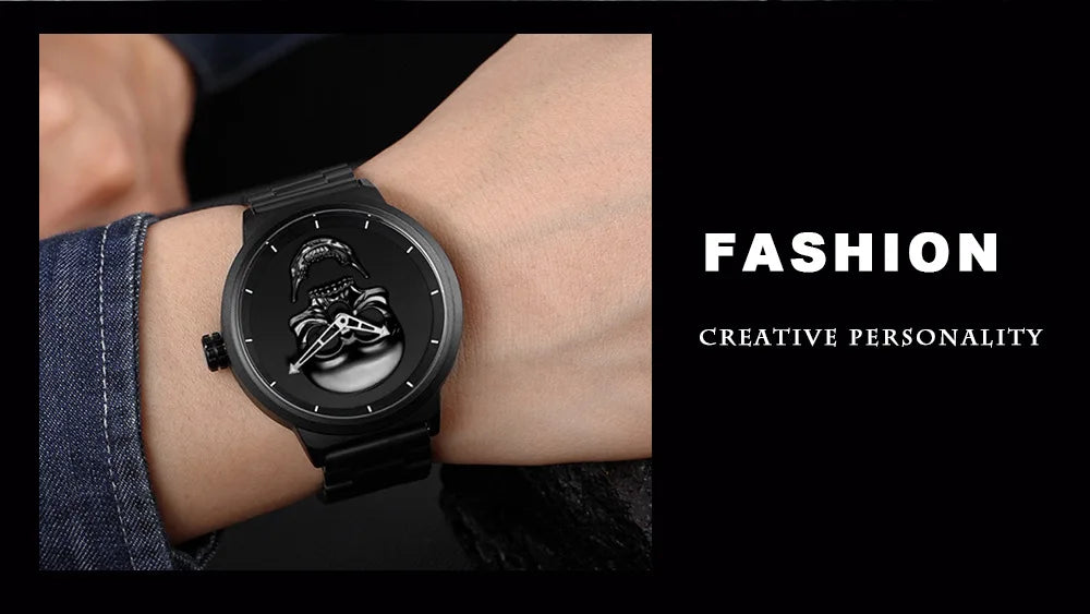 AISHY Men's Large Face Watches: A cool two-hand retro watch with free shipping. ⌚️📦🚚