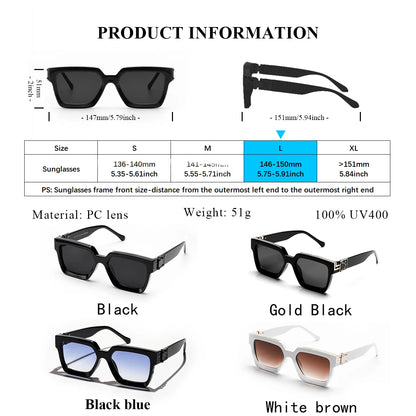 Introducing the Ruiao Retro Black Millionaire Shades, a luxurious and iconic eyewear collection for 2026. These designer square sunglasses, suitable for both men and women, embody a famous brand's commitment to style and sophistication.