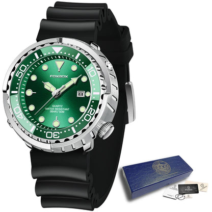 LIGE Fashion Diver Watch Men Top Brand Luxury 50ATM Waterproof Date Clock Sport Watches Mens Quartz Wristwatch Relogio Masculino