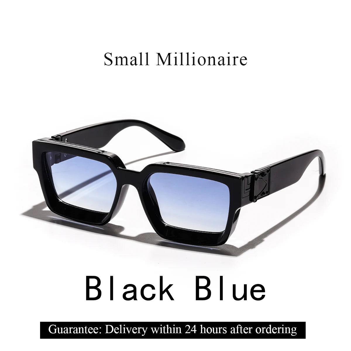 Introducing the Ruiao Retro Black Millionaire Shades, a luxurious and iconic eyewear collection for 2026. These designer square sunglasses, suitable for both men and women, embody a famous brand's commitment to style and sophistication.