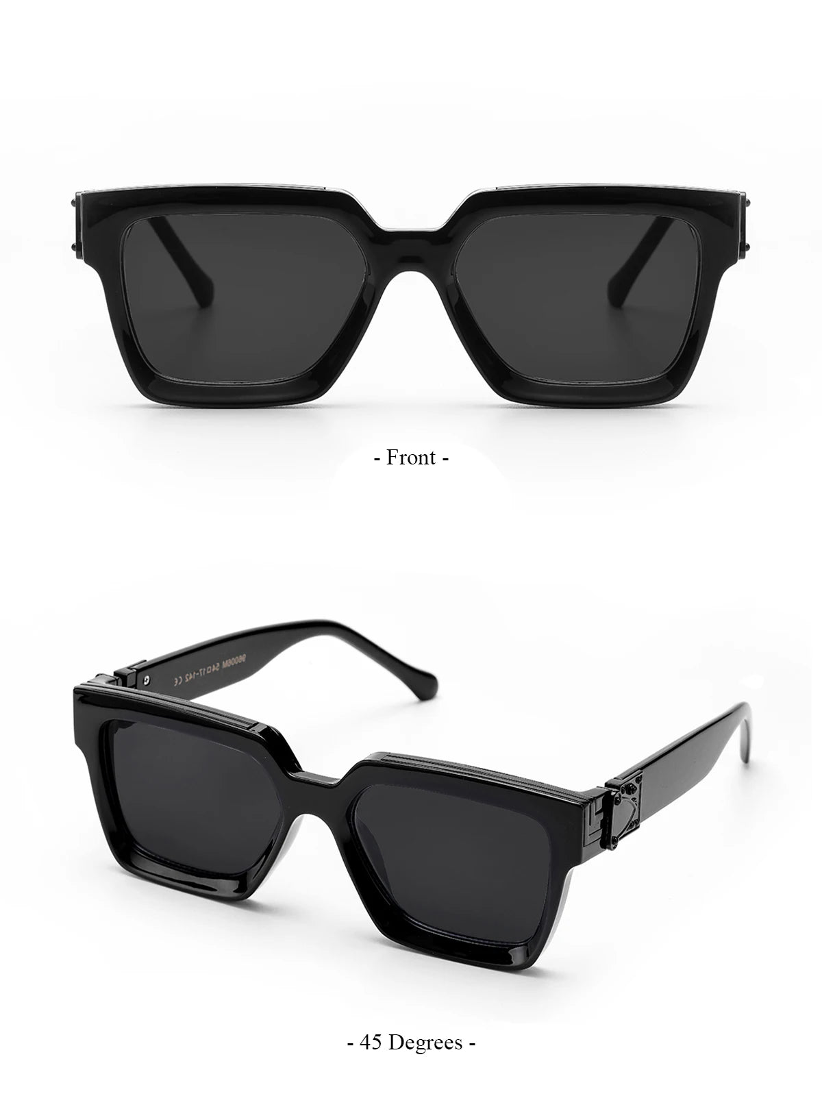 Introducing the Ruiao Retro Black Millionaire Shades, a luxurious and iconic eyewear collection for 2026. These designer square sunglasses, suitable for both men and women, embody a famous brand's commitment to style and sophistication.