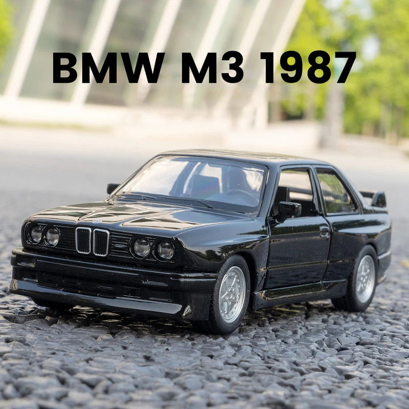 Premium Diecast European Sports Cars Set – BMW M3 E30, Porsche 911 Turbo, Audi Quattro & BMW M4