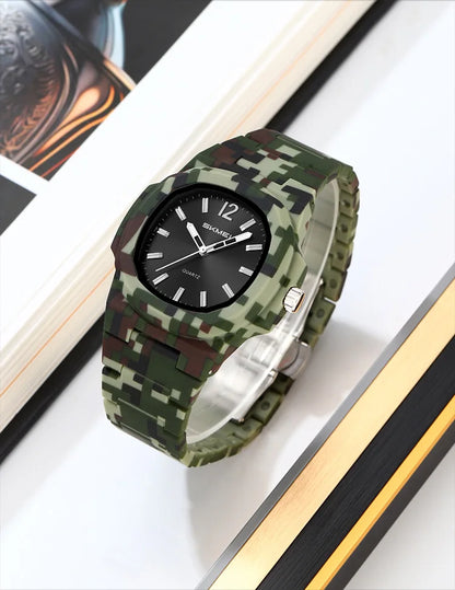 This elegant timepiece offers a sophisticated aesthetic, perfect for any occasion. Its analog display provides a classic and timeless look. Furthermore, the 50M water resistance ensures durability and practicality for everyday wear. The simple yet refined