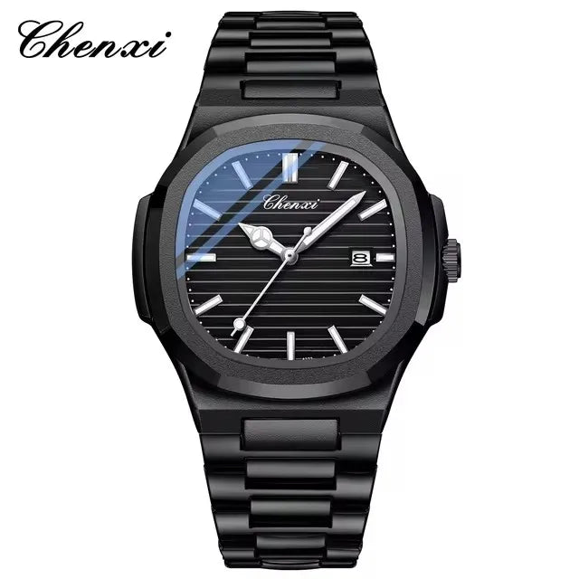 Introducing the CHENXI 8222, a stylish and functional quartz watch designed for couples. This timepiece features water resistance, a luminous night light, and a date display, all encased in a durable stainless steel strap. It's an ideal accessory for both