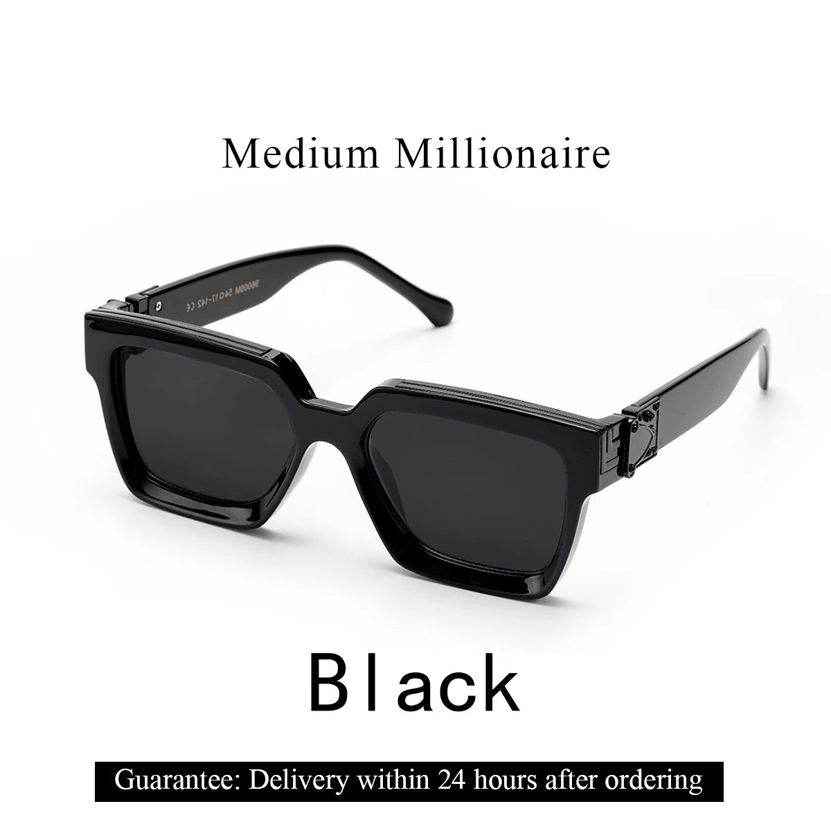 Introducing the Ruiao Retro Black Millionaire Shades, a luxurious and iconic eyewear collection for 2026. These designer square sunglasses, suitable for both men and women, embody a famous brand's commitment to style and sophistication.
