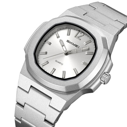 This elegant timepiece offers a sophisticated aesthetic, perfect for any occasion. Its analog display provides a classic and timeless look. Furthermore, the 50M water resistance ensures durability and practicality for everyday wear. The simple yet refined