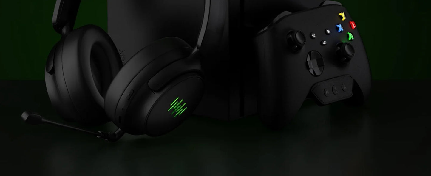Level up your gaming experience with this wireless headset! 🎧🎮 Enjoy seamless audio on Xbox, PC, and Switch, thanks to its foldable design, detachable microphone, and immersive 3D surround sound.