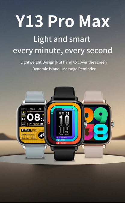 Introducing the LAXASFIT Smart Watch, featuring Bluetooth call functionality, a full touch screen display, heart rate monitoring, and comprehensive sports and fitness tracking. This sophisticated device is an ideal gift for both men and women.