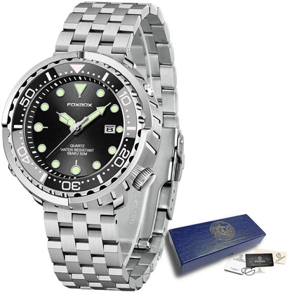 LIGE Fashion Diver Watch Men Top Brand Luxury 50ATM Waterproof Date Clock Sport Watches Mens Quartz Wristwatch Relogio Masculino