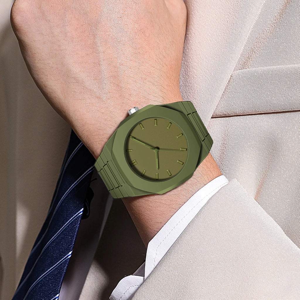 New Modern Simple Creative Sports and Leisure Watch Creative Design Waterproof Quartz Movement Energy Watches Gift for Men