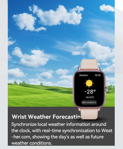 Introducing the LAXASFIT Smart Watch, featuring Bluetooth call functionality, a full touch screen display, heart rate monitoring, and comprehensive sports and fitness tracking. This sophisticated device is an ideal gift for both men and women.