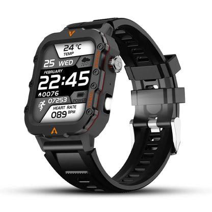LAXASFIT Men's Sports Smart Watch: 1.71" Screen, Blood Oxygen, Bluetooth Calling, Multi-Sport, LED Flashlight, Outdoor Smart Watch.