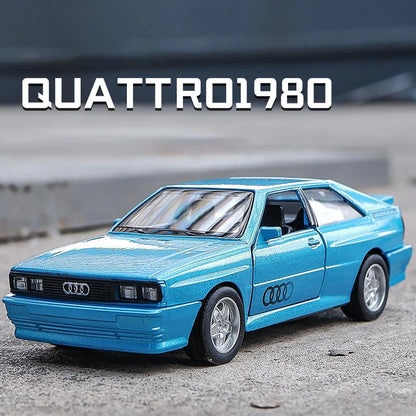 Premium Diecast European Sports Cars Set – BMW M3 E30, Porsche 911 Turbo, Audi Quattro & BMW M4