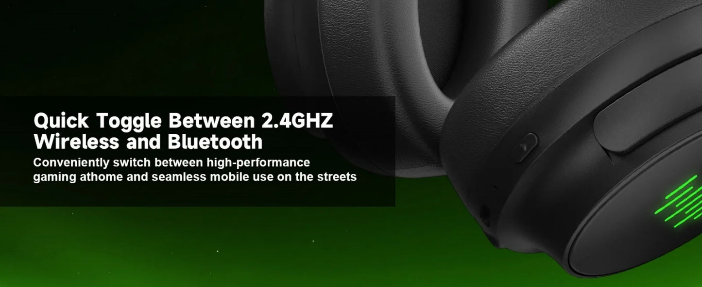 Level up your gaming experience with this wireless headset! 🎧🎮 Enjoy seamless audio on Xbox, PC, and Switch, thanks to its foldable design, detachable microphone, and immersive 3D surround sound.