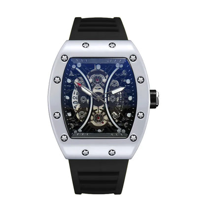 Introducing the L146 Men's Sports Watch, a sophisticated timepiece featuring a distinctive wine barrel dial, luminous display, and integrated calendar function, designed for the discerning individual seeking both luxury and practicality.