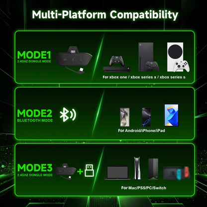 Level up your gaming experience with this wireless headset! 🎧🎮 Enjoy seamless audio on Xbox, PC, and Switch, thanks to its foldable design, detachable microphone, and immersive 3D surround sound.
