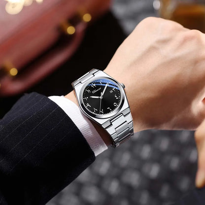 Introducing the CHENXI Executive Men's Timepiece, a sophisticated and water-resistant wristwatch featuring Eastern Arabic numerals, designed to elevate any professional ensemble and serve as an ideal gift.