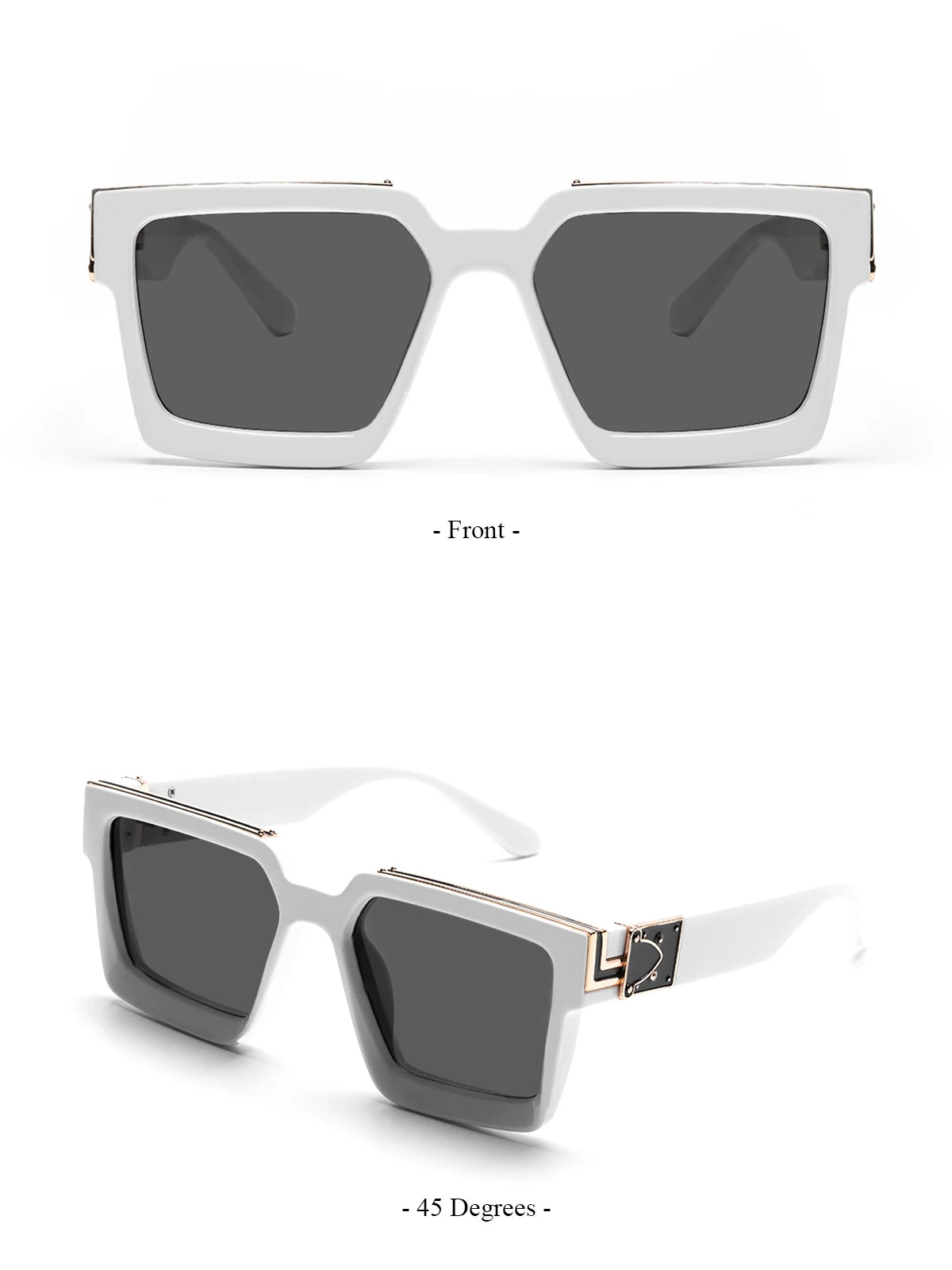 Introducing the Ruiao Retro Black Millionaire Shades, a luxurious and iconic eyewear collection for 2026. These designer square sunglasses, suitable for both men and women, embody a famous brand's commitment to style and sophistication.