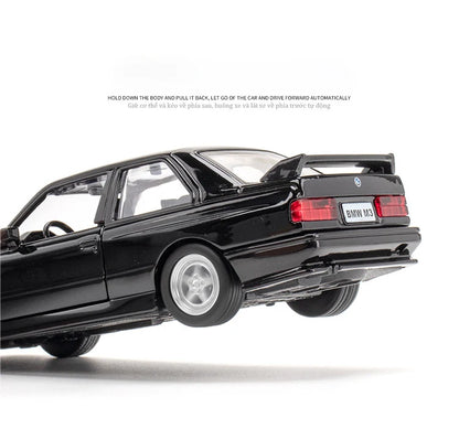 Premium Diecast European Sports Cars Set – BMW M3 E30, Porsche 911 Turbo, Audi Quattro & BMW M4