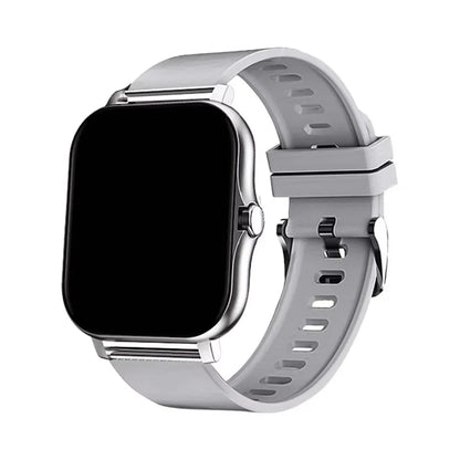 Introducing the LAXASFIT Smart Watch, featuring Bluetooth call functionality, a full touch screen display, heart rate monitoring, and comprehensive sports and fitness tracking. This sophisticated device is an ideal gift for both men and women.