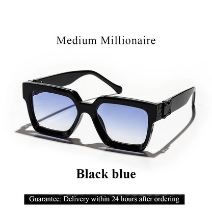 Introducing the Ruiao Retro Black Millionaire Shades, a luxurious and iconic eyewear collection for 2026. These designer square sunglasses, suitable for both men and women, embody a famous brand's commitment to style and sophistication.