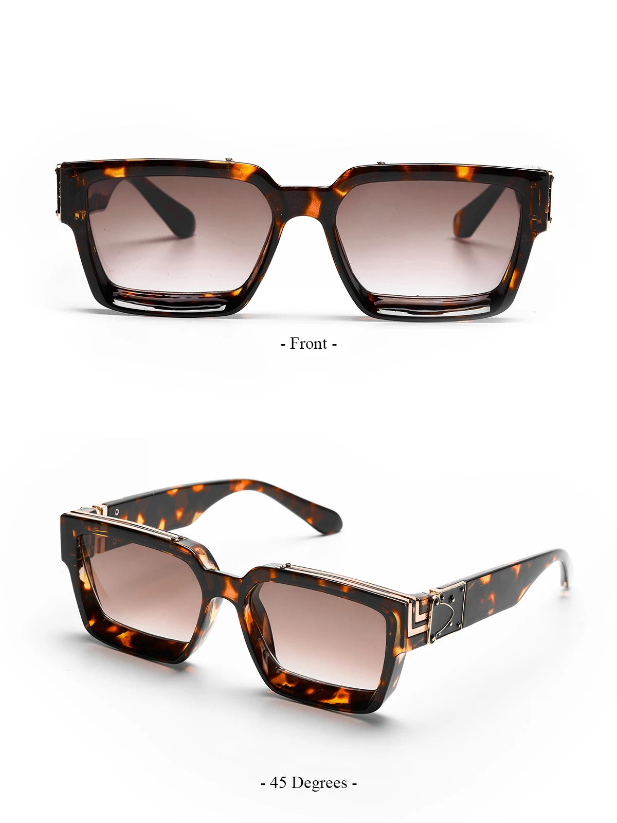 Introducing the Ruiao Retro Black Millionaire Shades, a luxurious and iconic eyewear collection for 2026. These designer square sunglasses, suitable for both men and women, embody a famous brand's commitment to style and sophistication.