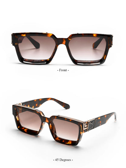 Introducing the Ruiao Retro Black Millionaire Shades, a luxurious and iconic eyewear collection for 2026. These designer square sunglasses, suitable for both men and women, embody a famous brand's commitment to style and sophistication.