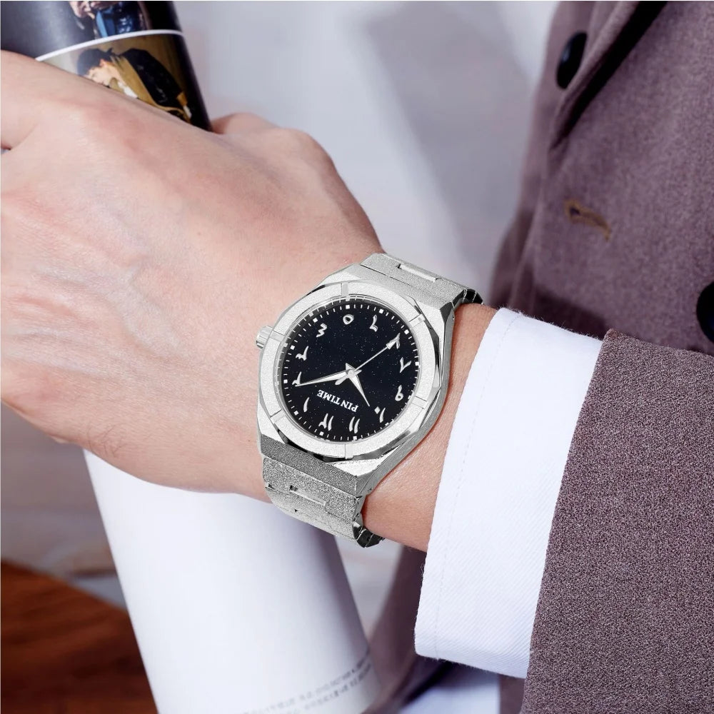 New Arabic Watches Men Top Brand Luxury Casaul Business Waterproof Quartz Wristwatches Male Clock Relogio Masculino