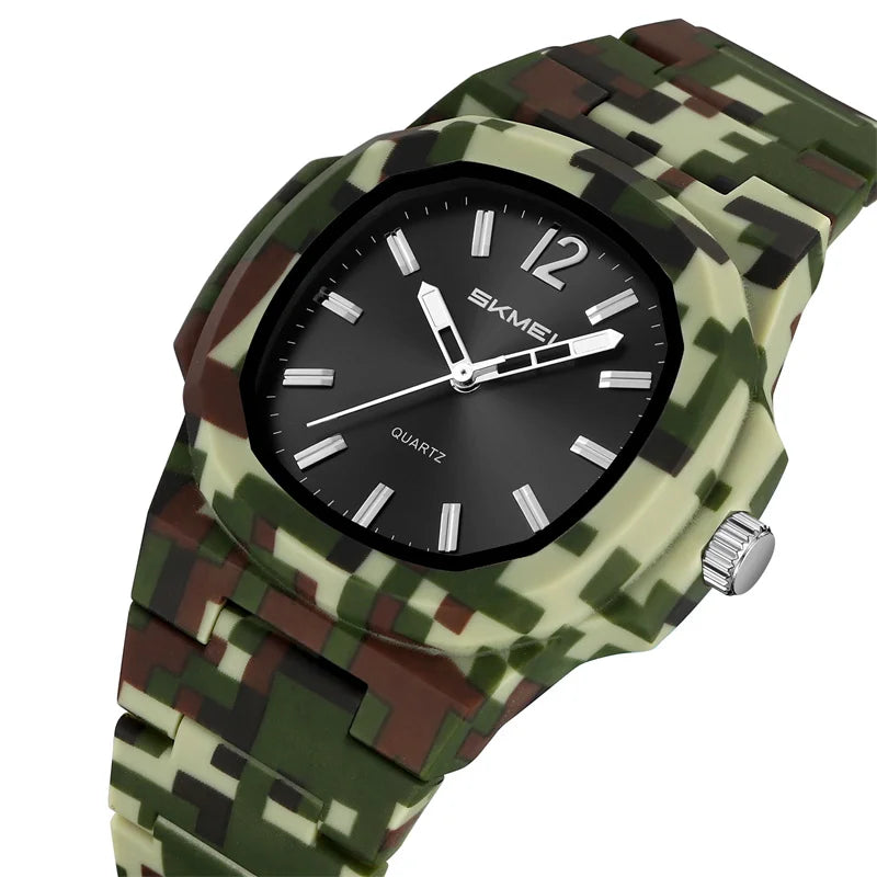 This elegant timepiece offers a sophisticated aesthetic, perfect for any occasion. Its analog display provides a classic and timeless look. Furthermore, the 50M water resistance ensures durability and practicality for everyday wear. The simple yet refined