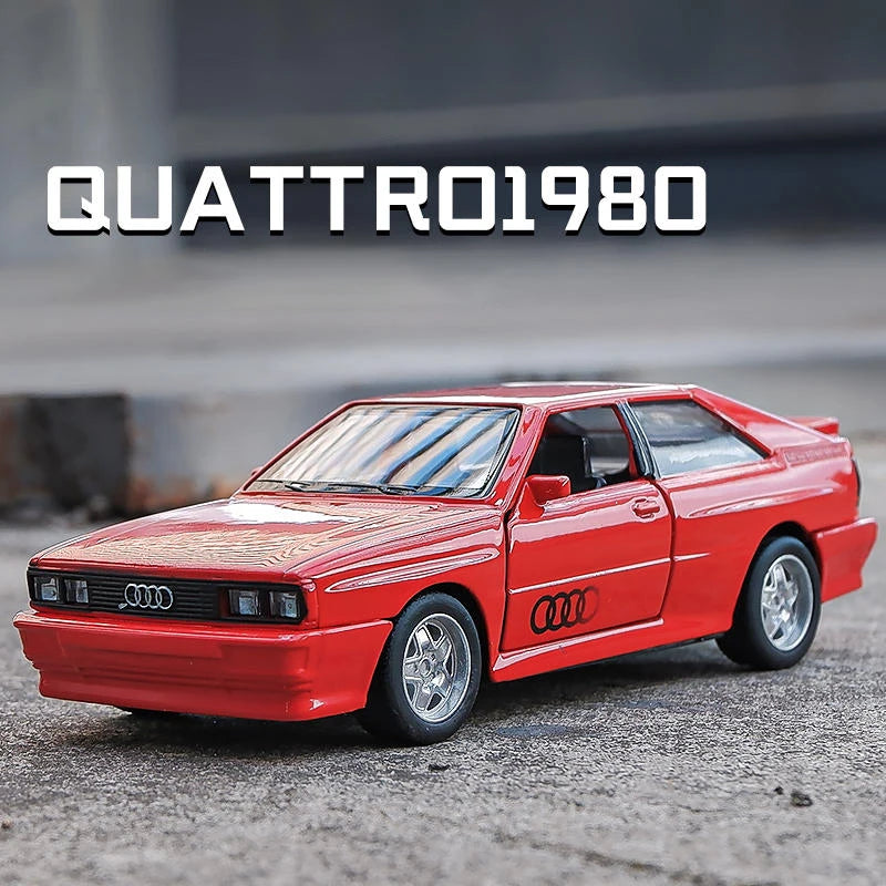 Premium Diecast European Sports Cars Set – BMW M3 E30, Porsche 911 Turbo, Audi Quattro & BMW M4