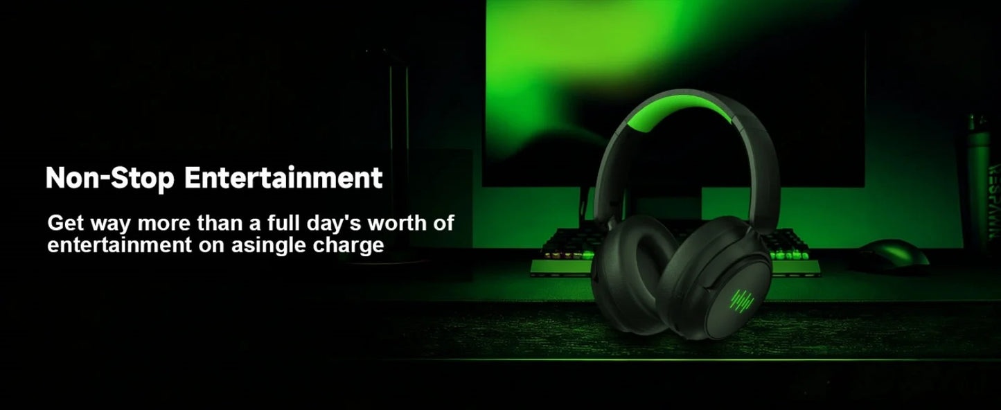 Level up your gaming experience with this wireless headset! 🎧🎮 Enjoy seamless audio on Xbox, PC, and Switch, thanks to its foldable design, detachable microphone, and immersive 3D surround sound.