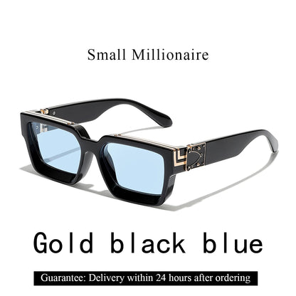 Introducing the Ruiao Retro Black Millionaire Shades, a luxurious and iconic eyewear collection for 2026. These designer square sunglasses, suitable for both men and women, embody a famous brand's commitment to style and sophistication.