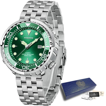 LIGE Fashion Diver Watch Men Top Brand Luxury 50ATM Waterproof Date Clock Sport Watches Mens Quartz Wristwatch Relogio Masculino