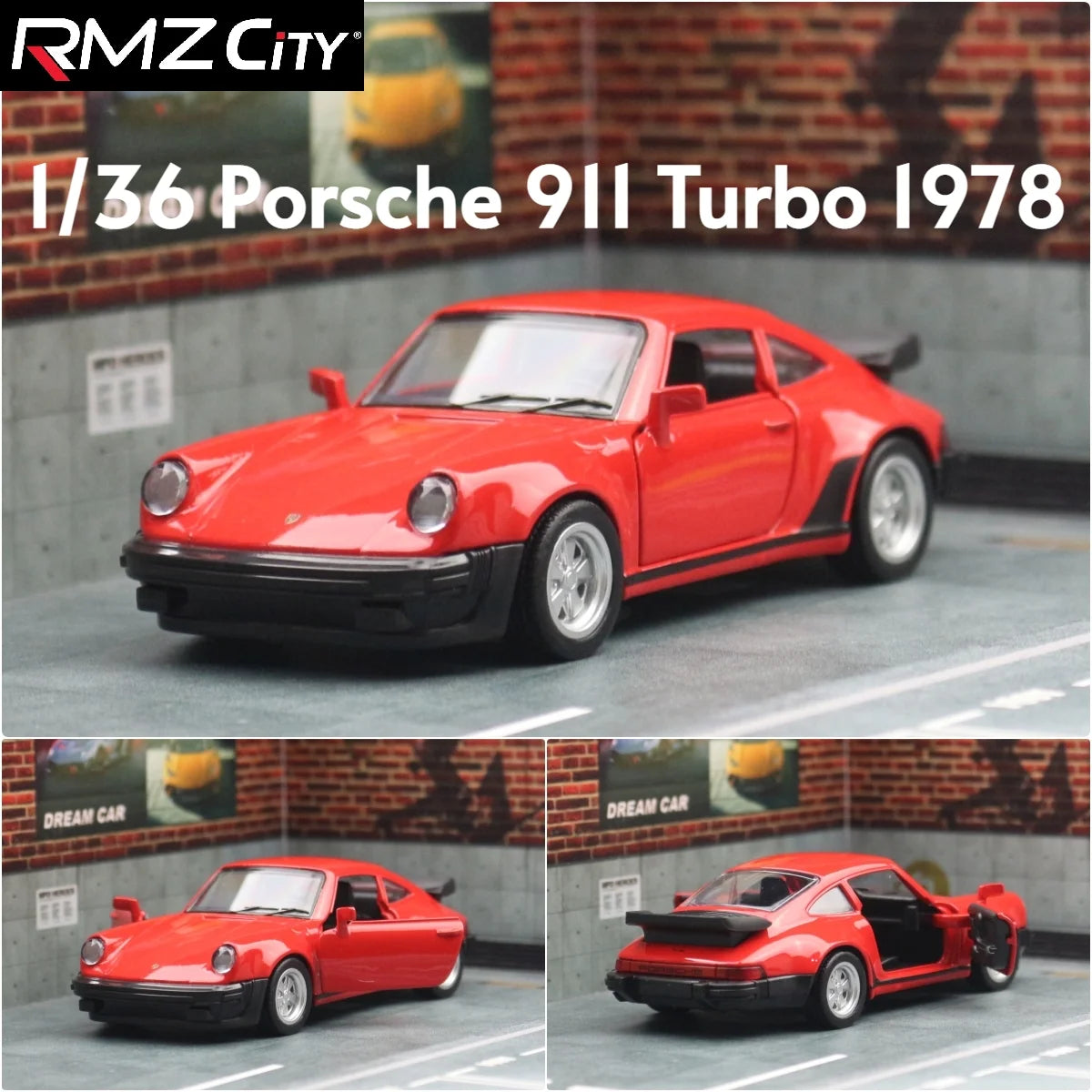 Premium Diecast European Sports Cars Set – BMW M3 E30, Porsche 911 Turbo, Audi Quattro & BMW M4