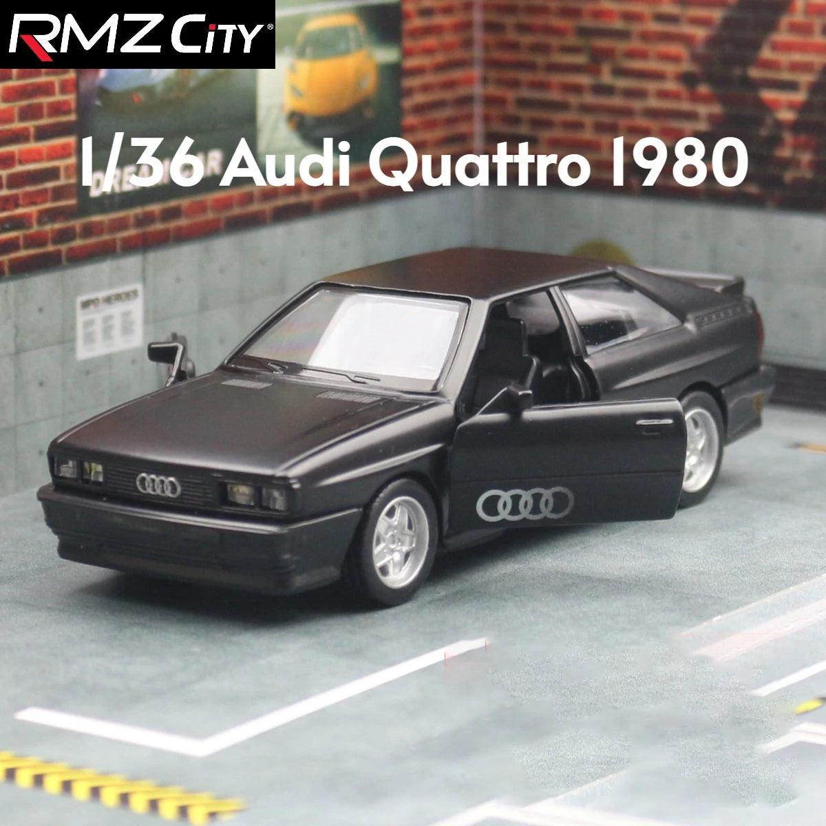 Premium Diecast European Sports Cars Set – BMW M3 E30, Porsche 911 Turbo, Audi Quattro & BMW M4