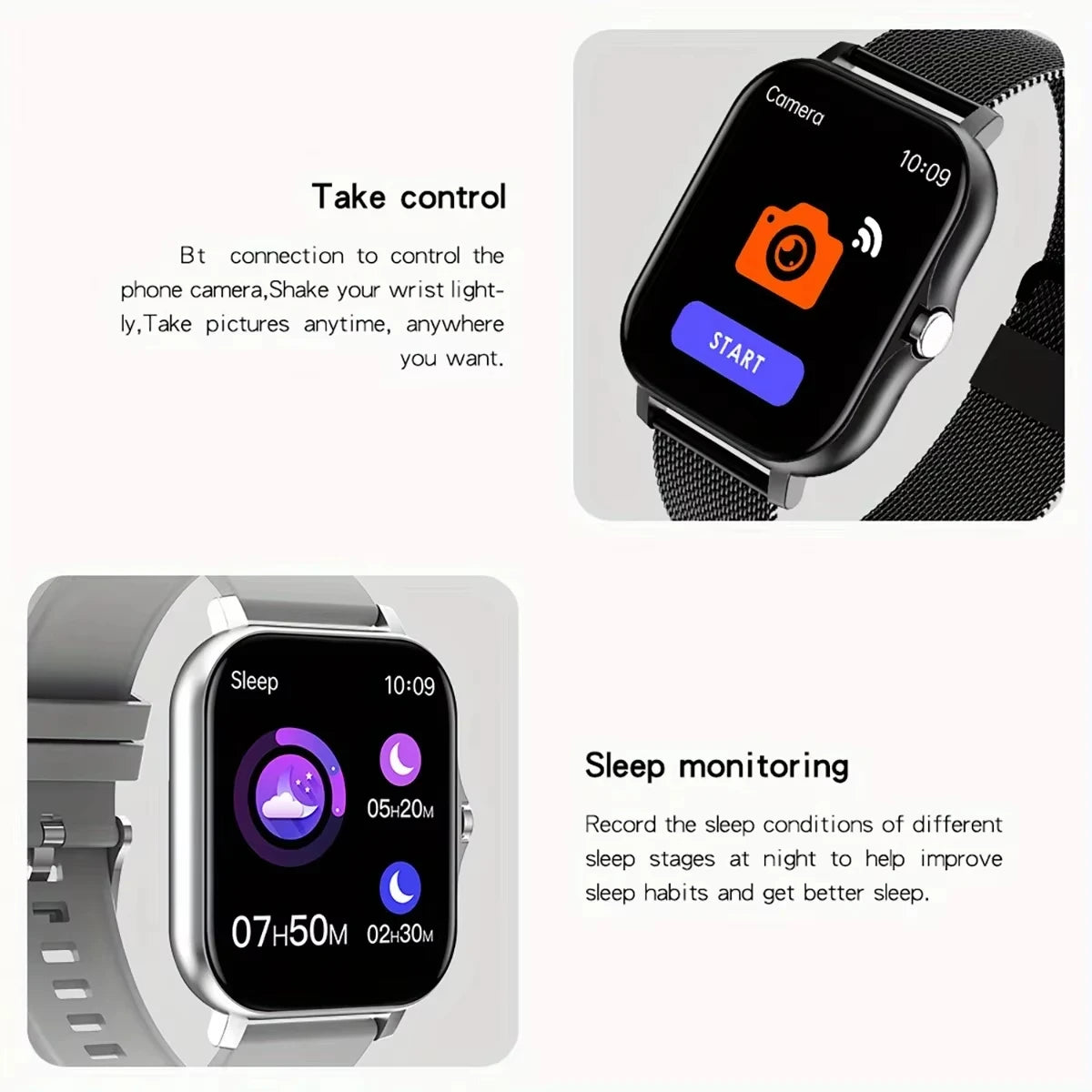 Introducing the LAXASFIT Smart Watch, featuring Bluetooth call functionality, a full touch screen display, heart rate monitoring, and comprehensive sports and fitness tracking. This sophisticated device is an ideal gift for both men and women.