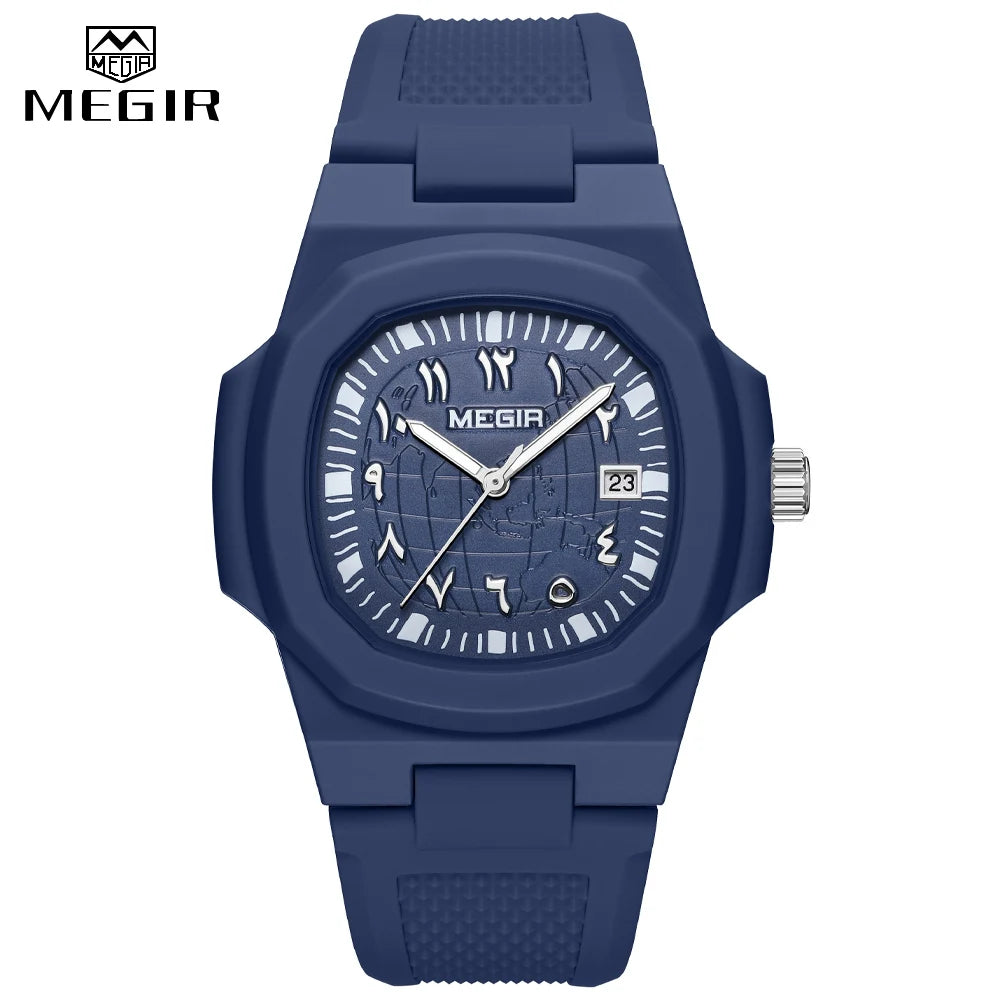 MEGIR New Fashion Men's Watches - Top Brand Luxury Sport Waterproof Simple Watches for Men - Quartz Clock Relogio Masculino