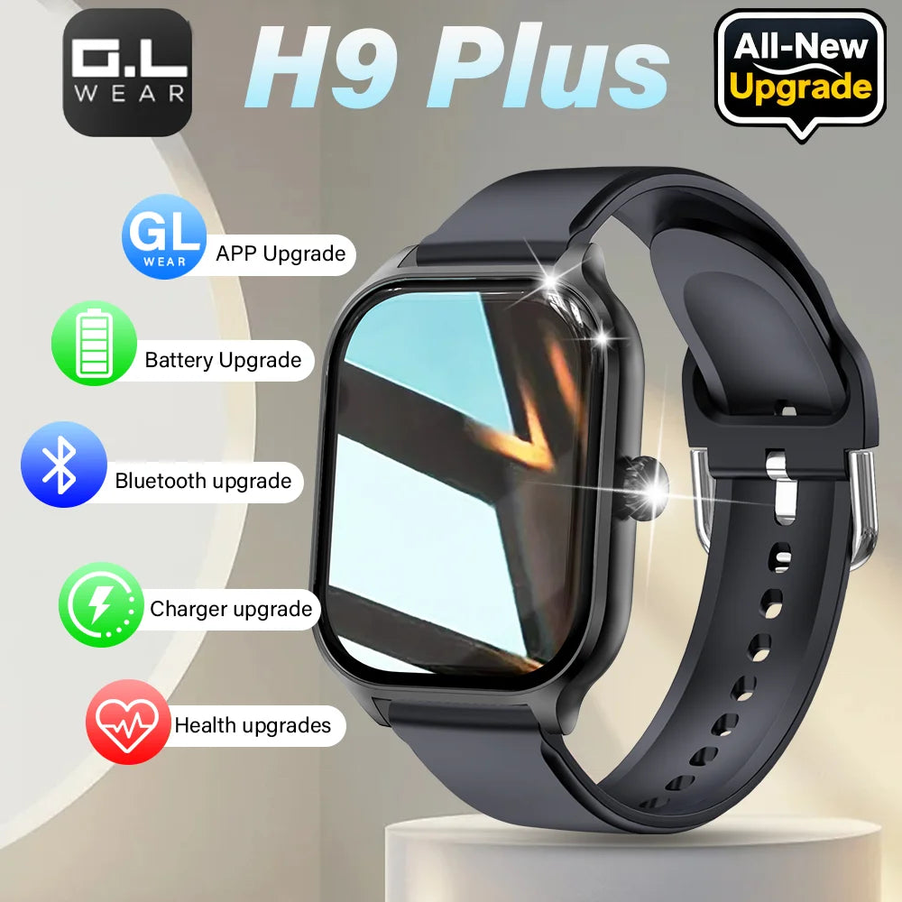 Introducing the LAXASFIT Smart Watch, featuring Bluetooth call functionality, a full touch screen display, heart rate monitoring, and comprehensive sports and fitness tracking. This sophisticated device is an ideal gift for both men and women.