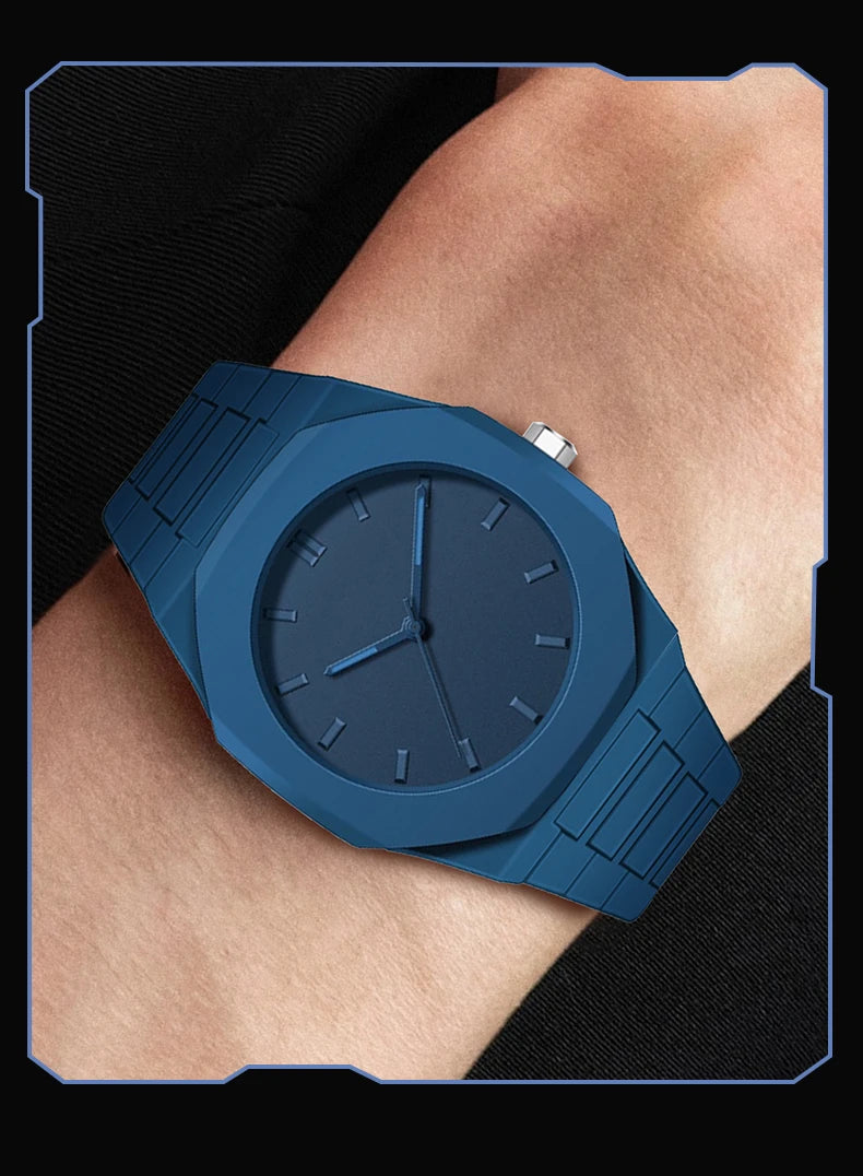 New Modern Simple Creative Sports and Leisure Watch Creative Design Waterproof Quartz Movement Energy Watches Gift for Men