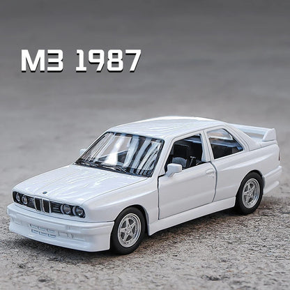 Premium Diecast European Sports Cars Set – BMW M3 E30, Porsche 911 Turbo, Audi Quattro & BMW M4