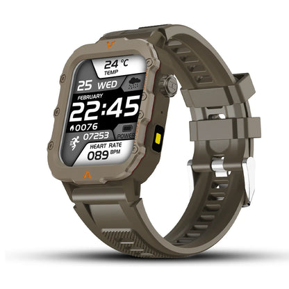 LAXASFIT Men's Sports Smart Watch: 1.71" Screen, Blood Oxygen, Bluetooth Calling, Multi-Sport, LED Flashlight, Outdoor Smart Watch.