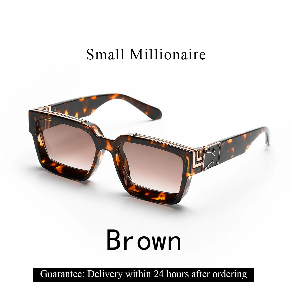 Introducing the Ruiao Retro Black Millionaire Shades, a luxurious and iconic eyewear collection for 2026. These designer square sunglasses, suitable for both men and women, embody a famous brand's commitment to style and sophistication.
