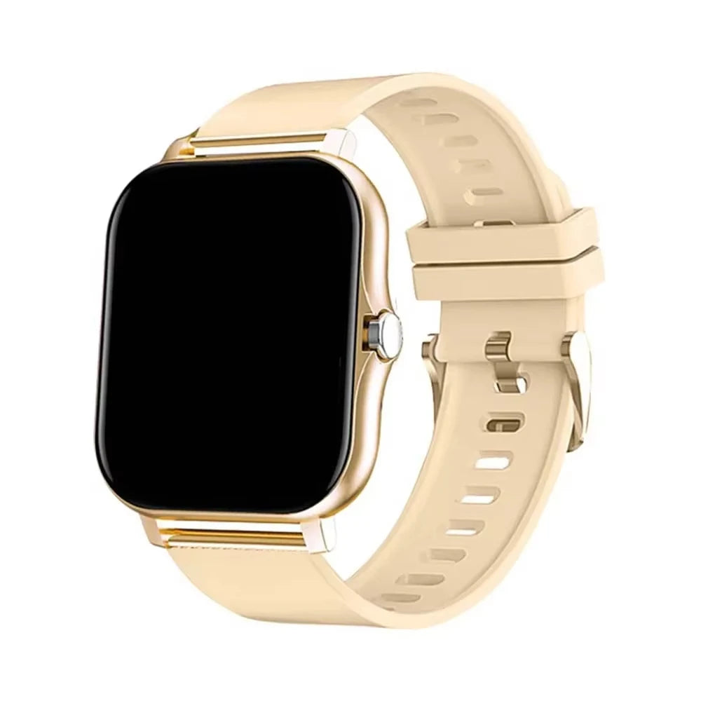 Introducing the LAXASFIT Smart Watch, featuring Bluetooth call functionality, a full touch screen display, heart rate monitoring, and comprehensive sports and fitness tracking. This sophisticated device is an ideal gift for both men and women.