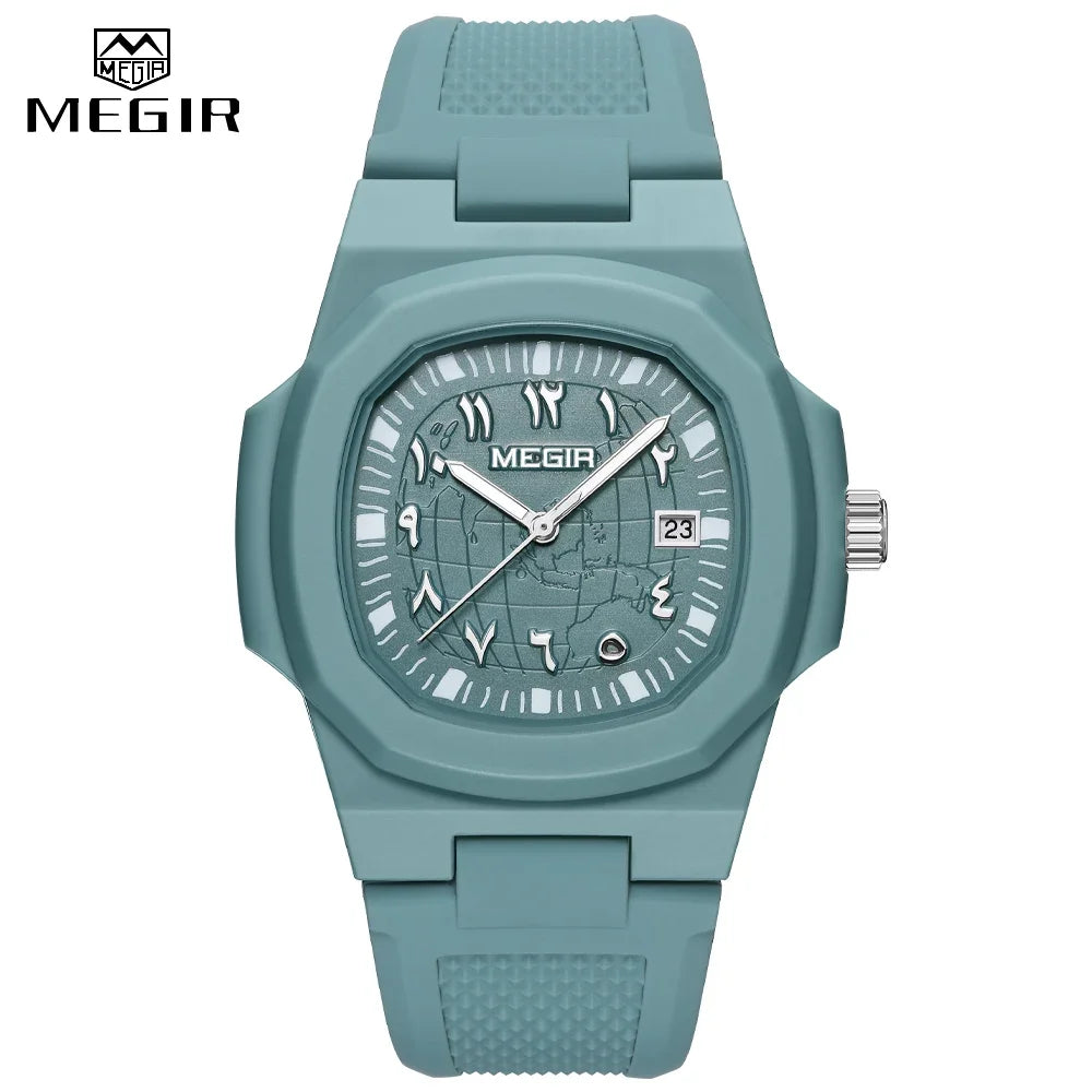 MEGIR New Fashion Men's Watches - Top Brand Luxury Sport Waterproof Simple Watches for Men - Quartz Clock Relogio Masculino